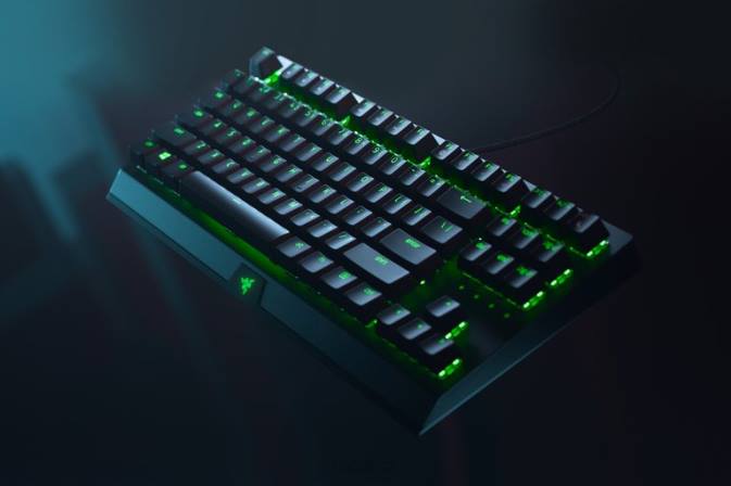 Razer Černá blackwidow v3 tenkeyless - žlutý spínač - us klávesnice N68T62