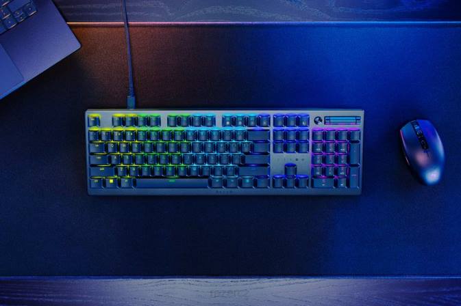 Razer jednu barvu deathstalker v2 - klikací optický přepínač - us klávesnice N68T67