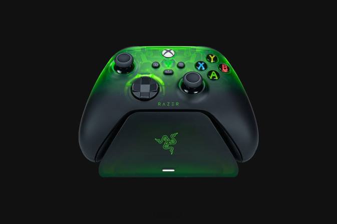 Razer jednu barvu bezdrátový ovladač a rychlonabíjecí stojan pro xbox limitovanou edici řídicí panel N68T164