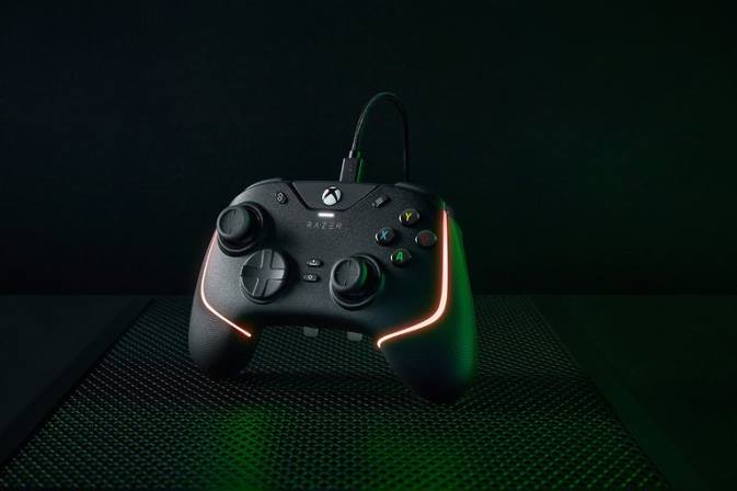 Razer Černá chroma wolverine v2 řídicí panel N68T160