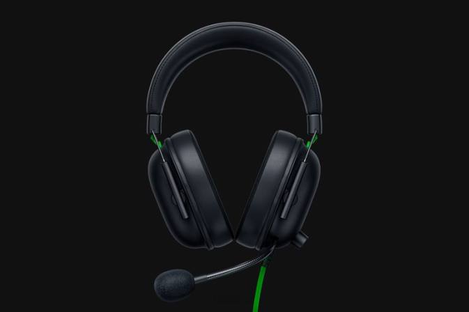 Razer Černá usb blackshark v2 herní zvuk N68T89