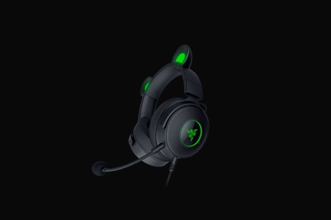Razer Černá kraken kitty v2 pro tvorba obsahu N68T103