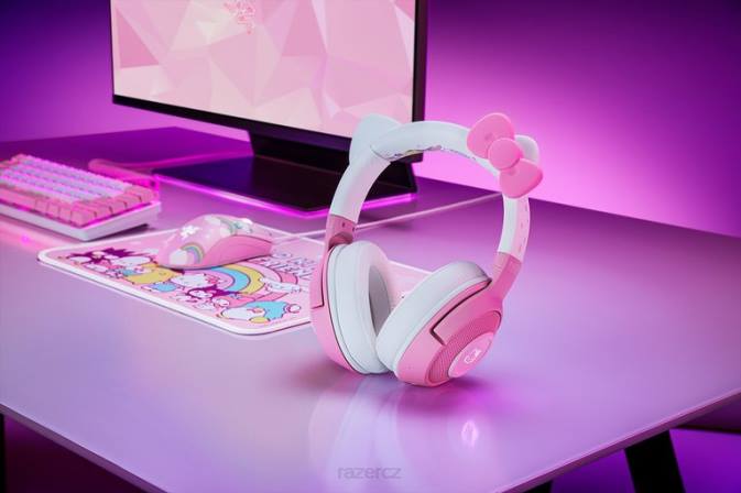 Razer jednu barvu kraken bt - edice hello kitty and friends tvorba obsahu N68T106