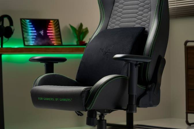Razer jednu barvu bederní polštář herní židle N68T146