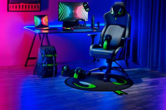 Razer jednu barvu sneki snek podlahový koberec herní židle N68T142
