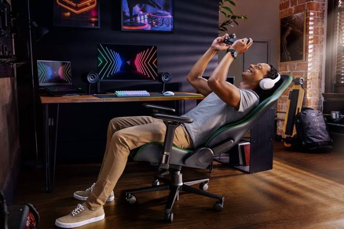 Razer zelená enki herní židle N68T131
