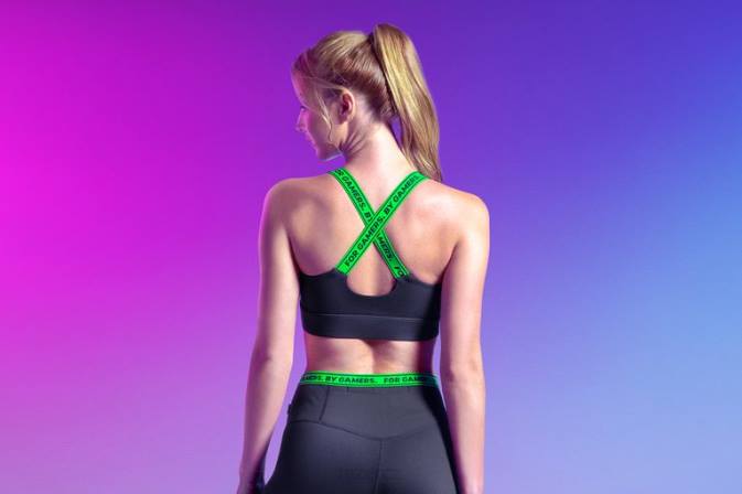Razer jednu barvu athleisure - instinkt sportovní podprsenka oděv N68T197