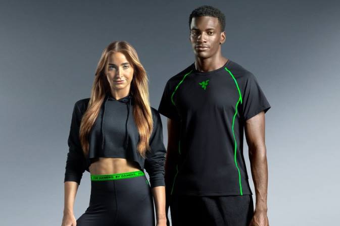 Razer jednu barvu athleisure - instinkt triko oděv N68T194