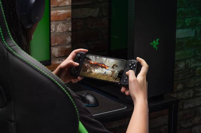Razer jednu barvu kishi v2 pro iphone mobilní, pohybliví N68T181